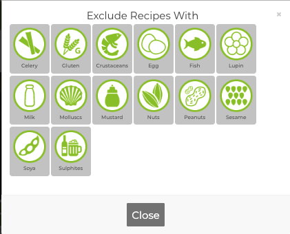 allergen exclusions